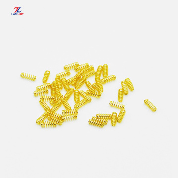 Hot sale small gold plating compression spring