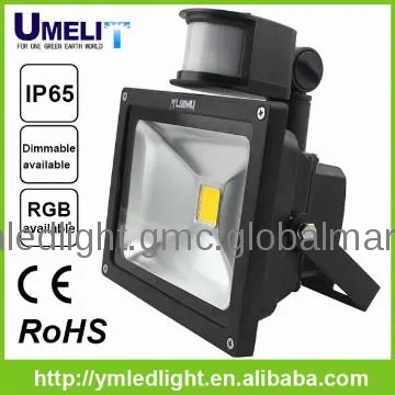 50w led flood light with pir sensor