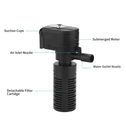 Aquarium Filter Pump and Sponge for Sump and Overflow Systems