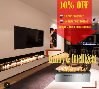 hot sale 72 inch intelligent chimenea etanol burner with remote inserts