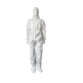 Disposable White Coverall Isolation Gown Waterproof Gown PE