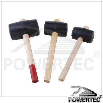 POWERTEC French Type Rubber Hammer - black
