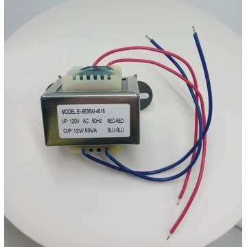 High Quality 12V 50W EI Core Transformer