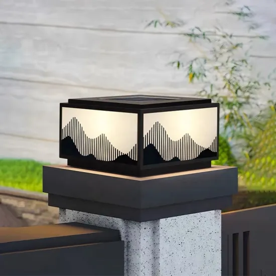 Energy-Saving Solar Column Headlamp Door Fence for Garden Villa, Square Courtyard with Price Advantage