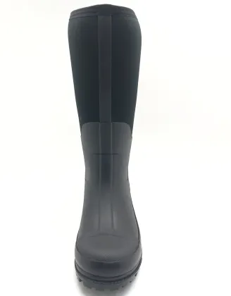Rubber Boots with Steel Shank, Mens Hunting Boots, Warm 6mm Neoprene Waterproof Work Boots for Farming, Gardening, Fishing