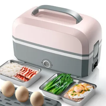 Y613-2 Hot Lunch Box: Portable Electric Heated Lunch Box, Food Warmer, Rechargeable & Customizable with Logo
