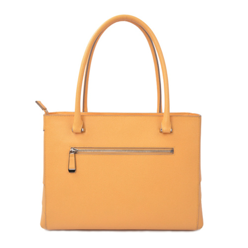 Sac fourre-tout en cuir jaune Shopper Sac pour femme