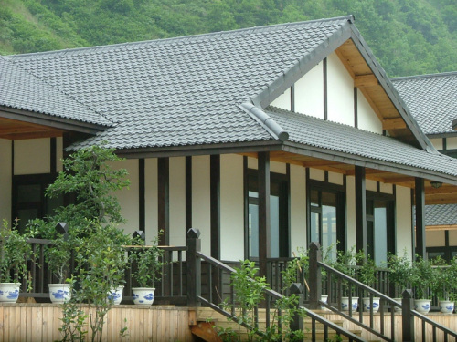 Portuguese fiberglass villa roof tile
