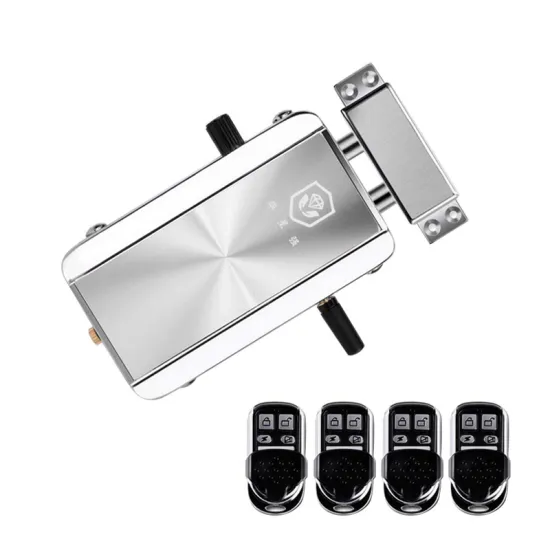 Home Door Lock Kit Remote Control Keyless Entry Electronic Lock Smart Wireless Anti-Theft Deadbolt Access Control System for H