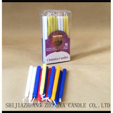 PVC box Wholesale Hanukkah candles 45pcs