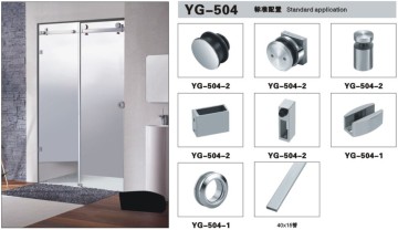 Bathroom Sliding Glass Door Hanging System Yg-504