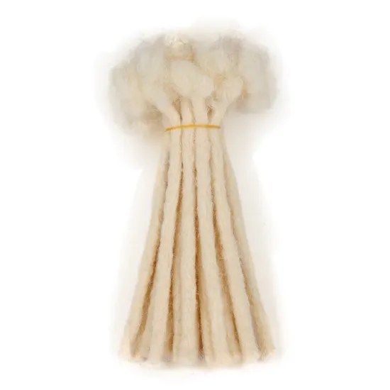 Can Be Bleached and Dyed Handmade 100% human hair faux locs extensions
