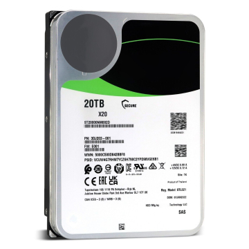 Disque dur SAS 20 To 12 Go / s pour le serveur d'entreprise