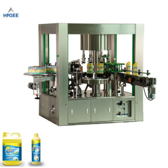 Automatic Hot Melt Glue Labeling Machine for Liquid Soap Bottles
