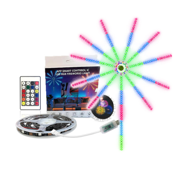 Christmas Light 5V 5050 RGBIC Strip: Music Sync, Bluetooth App Control, USB RGB Smart LED Firework Lights