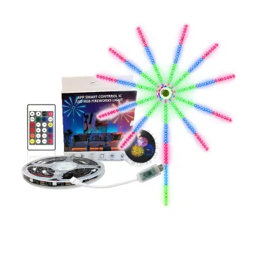 Christmas Light 5V 5050 RGBIC Strip: Music Sync, Bluetooth App Control, USB RGB Smart LED Firework Lights