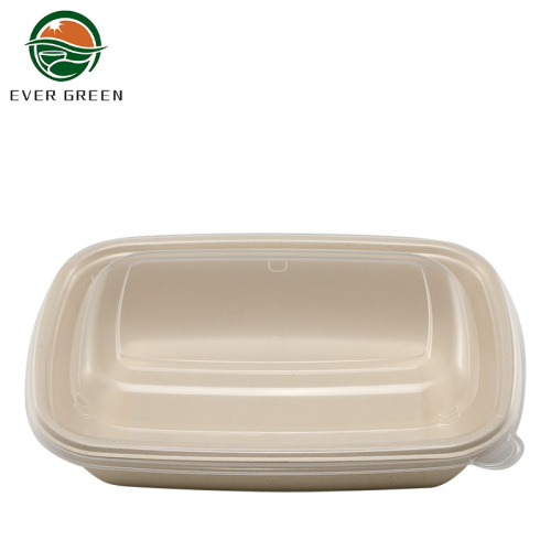 Bio -Zuckerrohr -Bagasse -Behälter Lunchbox Plastikdeckel