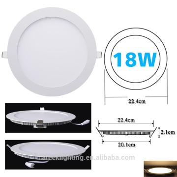 New arrival Everlight SMD2835 super slim round panel 3w 5w 9w 12w 15w 24w round led ceiling light