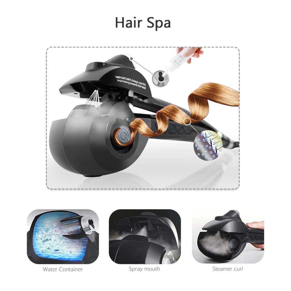 Hair Curler, iFanze® Professional Automatic Hair Curler Steam Ceramic Curl Machine Hair Curling Iron Automatic Perm Splint Ceram