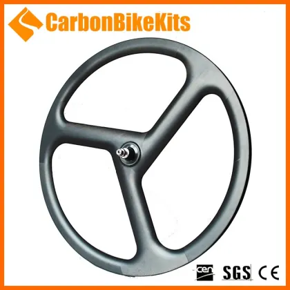 CBK T700 lightweight carbon fiber 700C road track 3 spoke bicycle wheel