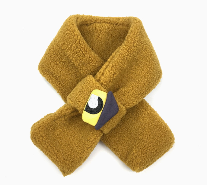 Comfortable Polar Fleece Scarf Yellow