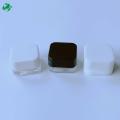 Nuovo Design Design Square Clear Cr Glass Concentrate Conteiner