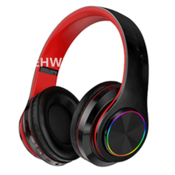 RGB Light Over-Ear Bluetooth Headset for Motorcycles with Digital Display