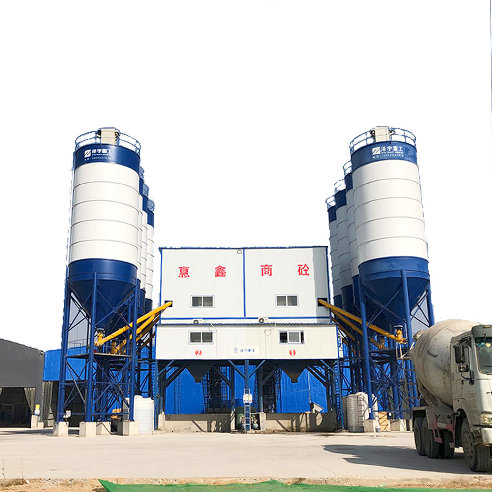 120m3/h stationary concrete mixing batching plant price