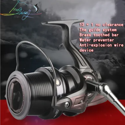13+1BB 13 Ball LJ3000-9000 Bearings High Speed Fishing Reel - Super Big Sea Fishing Wheel with 4.11:1 Gear Ratio and Metal Spinning Design