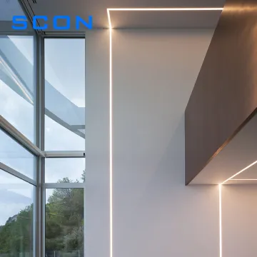 Smart Motion Sensor Cabinet Light - SCON Wood Sandwich Glass Laminated Surface Mounted Recessed Aluminium Profile for LED Strips