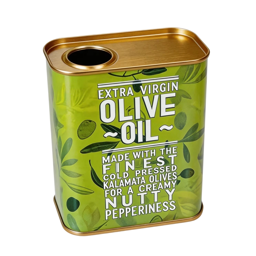 tin can for olive oil