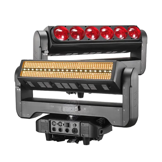 RGBW 6x60W Double Face Wash Zoom Strobe 384x0.5W RGB 3in1 20x12W White Strobe Stage Moving Head Lights