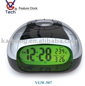 Talking LCD alarm clock