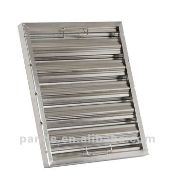 commercial stainless steel baffle grease filter