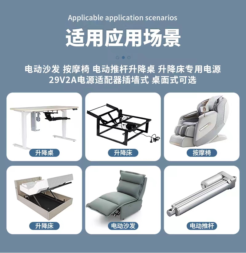 Application scenarios of 29v2a power adapter