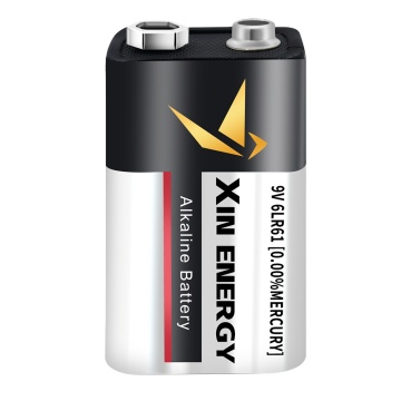 Long-Lasting 9V 6LR61 Alkaline Batteries with High Capacity