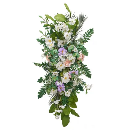 Wholesale Realistic Fake Silk Flowers for Wedding Arch and Road Decorations