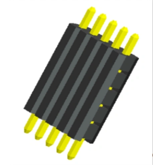 2,54mm /0.100 &quot;Η κεφαλίδα PITH PIND Single Row Straight Multilayer Plastic