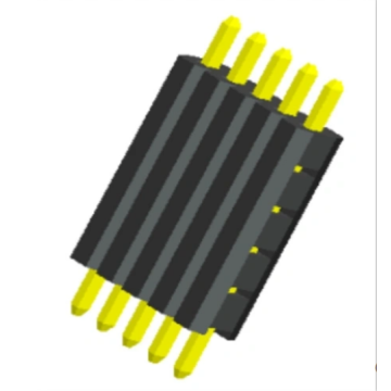 2.54 mm /0.100 &quot;encabezado de pasador de cabeceo de una sola fila de plástico multicapa recto