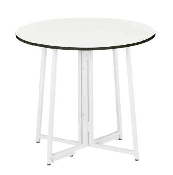 Round folding desk tea table negotiating table easy folding small conference desk
