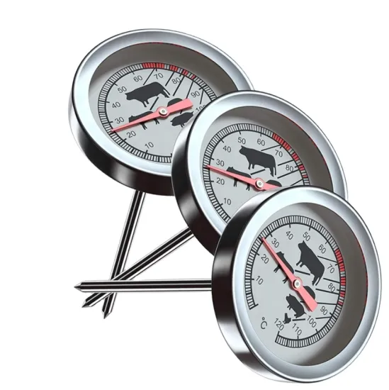 Silverback Stainless Steel Waterproof BBQ Grill Meat Thermometer