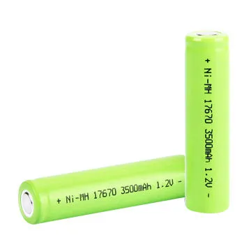NiMH A 1.2V 3,500mAh Batteries, 1.3V Maximum Charging Voltage