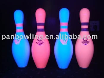 Fluorescent bowling pins