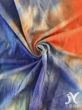Rayon Spandex Fabric Knit with Tie Dye