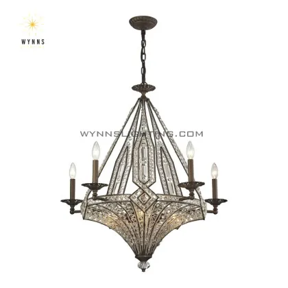 American Classical Luxury Crystal Vintage Chandelier