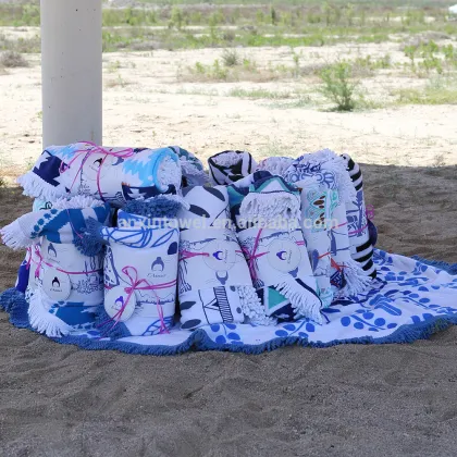 Custom Made Large Round Beach Towels Wholesale ,Beach Towels And Beach Blankets