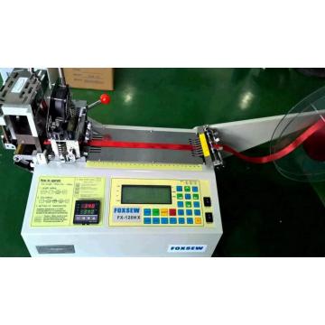 Automatic Grosgrain Ribbon Angle Cutter with Hot Knife