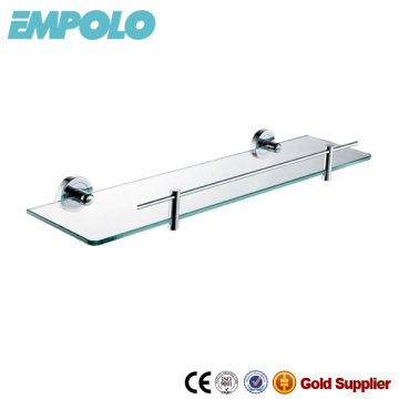 Chrome Stainless Steel Chrome Bathroom Floating Glass Shelf Unit 922 07