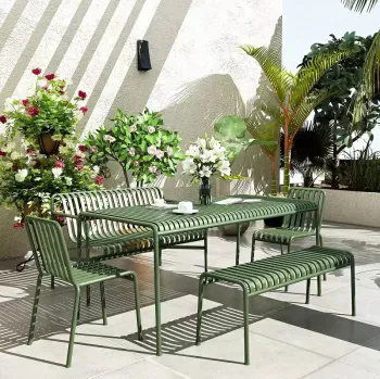 Factory Wholesale Aluminium Alloy Outdoor Furniture Sets for Banquets and Parties