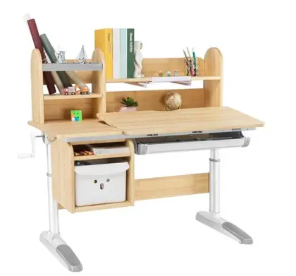 Solid wood study desk
